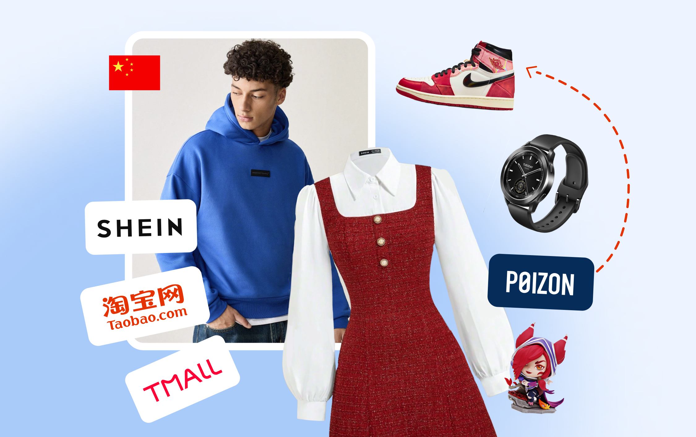 Заказ Poizon, Shein, TMALL, Taobao из Китая в Росиию